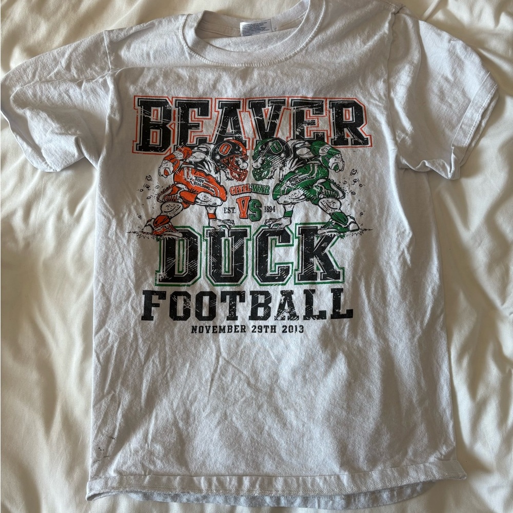 2013 Oregon St Beavers Oregon Ducks Civil War Football Game T Shirt Sz Small S